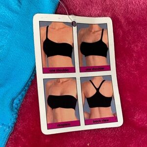 Turquoise Convertible Seamless Bandeau Bra Top NWT Size S